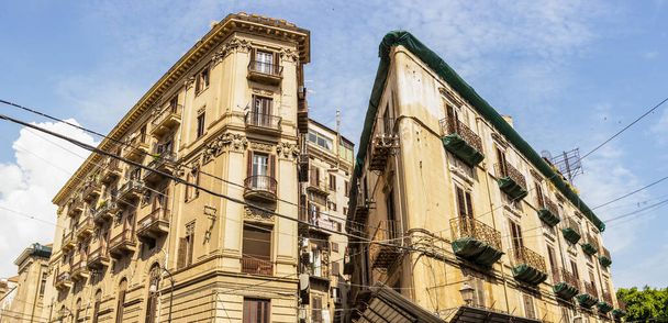 Blick auf die Paläste von Palermo, Sizilien, Italien - Foto, Bild