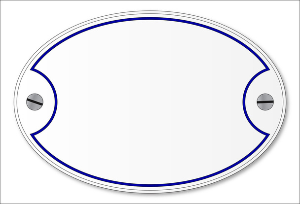 Placa de porcelana
 - Vector, Imagen