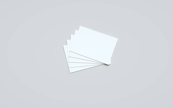 A6 Flyer / Postcard / Invitation Mock-Up - Multiple Flyers. 3D Illustration - Photo, image
