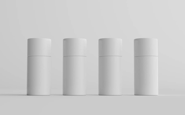 75ml White Plastic Roll-On / Spray Deodorant Bottle Mockup - Multiple Bottles. 3D Illustration - Photo, Image
