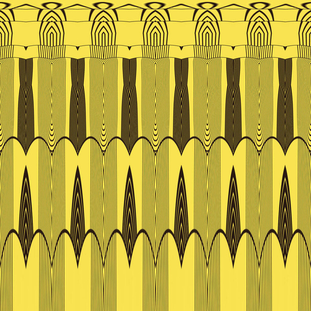 padrão e design art-deco amarelo e cinza - Foto, Imagem