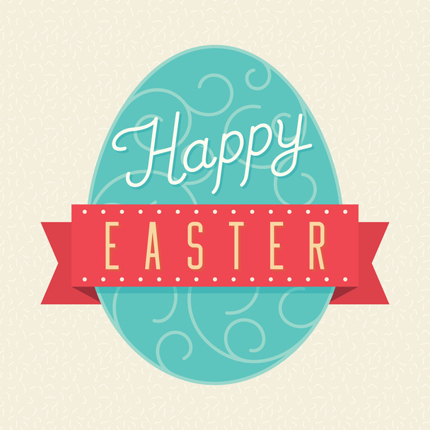 Happy Easter card - Vector Illustration - Vector, Imagen