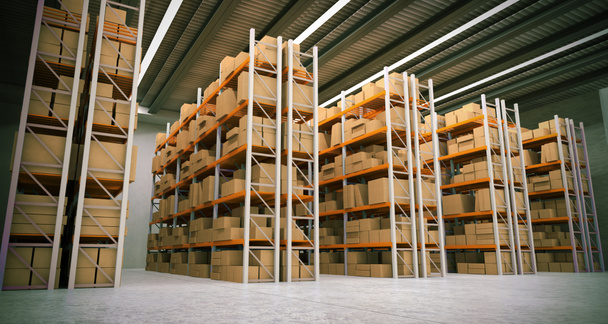 Distribution warehouse cardbox - Photo, Image