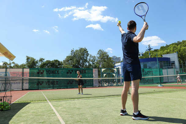 31.05.22, Odessa, Ukraine: Concept of sport and sports lifestyle - tennis - Photo, Image