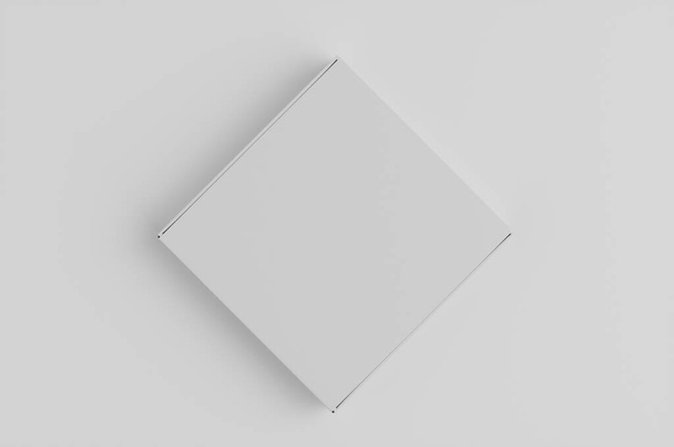 White Box,Cardboard Box Mockup 3D Illustration - Valokuva, kuva