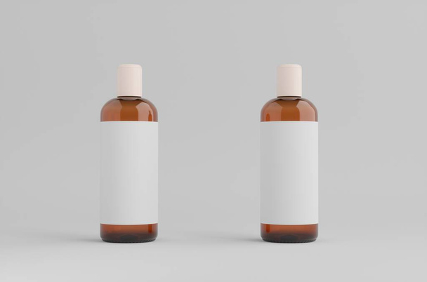 Bottiglie di sapone cosmetico Mockup 3D Illustrazione - Foto, immagini