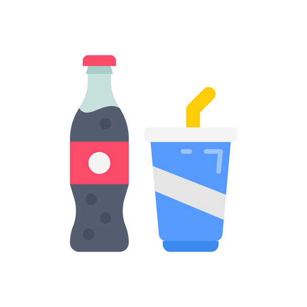 Icona delle bevande fredde nel vettore. Logotipo - Vettoriali, immagini