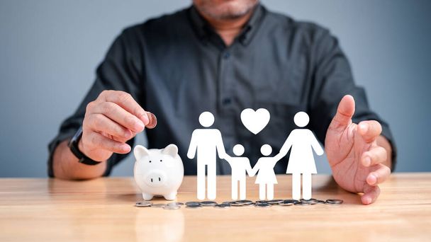 During a financial crisis, families may face challenges in managing their retirement funds, but through fundraising and support of charitable organizations, Can work towards achieving their dreams - Photo, Image