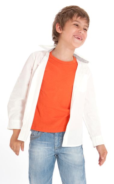 Laughing casual boy - Photo, image