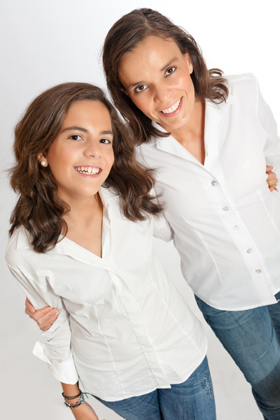 Портрет мамы и дочери
 - Фото, изображение