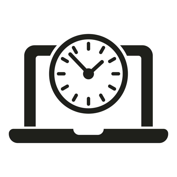 Job time icon simple vector. Office work. Service late - ベクター画像