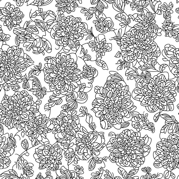 Floral seamless pattern. Diagonal flower lines pattern background. Flat abstract flower lines pattern. Straight stripes texture background. Line pattern Vector illustration background. - Вектор,изображение