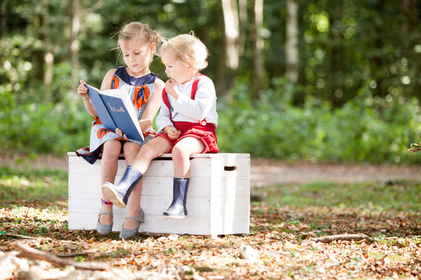 Lapset lukemassa satua
 - Valokuva, kuva