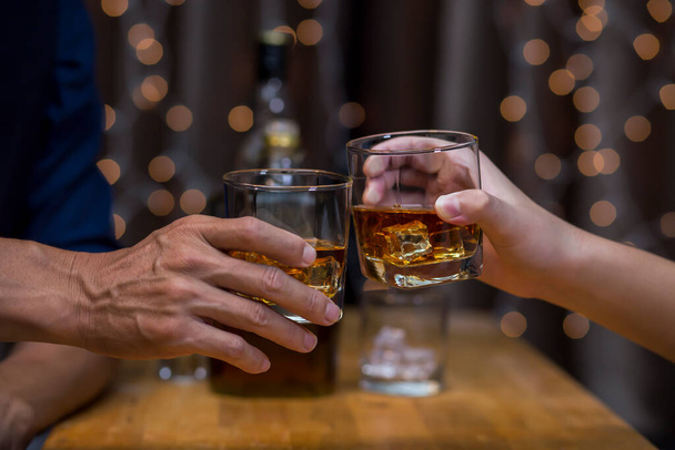 whiskey, for a friendly party in a bar or a restaurant. - Φωτογραφία, εικόνα