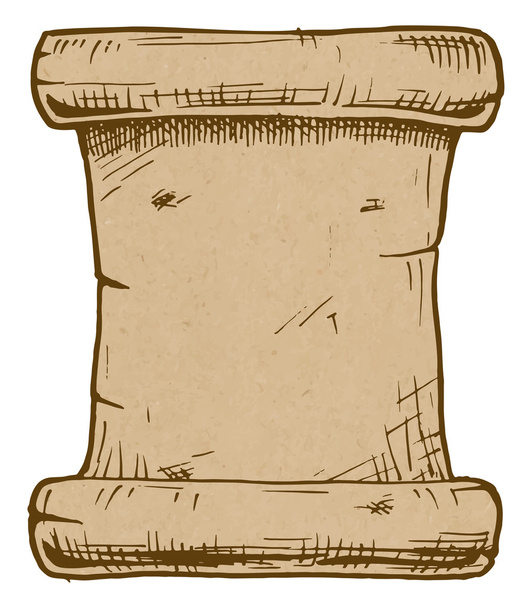 Viejo pergamino
  - Vector, imagen