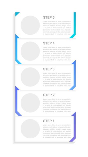 Cooperation contract infographic chart design template. Abstract infochart with editable contour. Instructional graphics with 5 step sequence. Visual data presentation. Arial-Bold, Regular fonts used - Vector, imagen