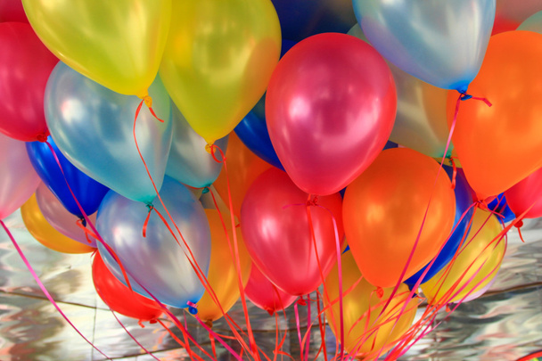 fond de ballons multicolores
 - Photo, image