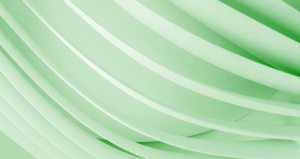modern geometrical background with green round lines - Photo, Image