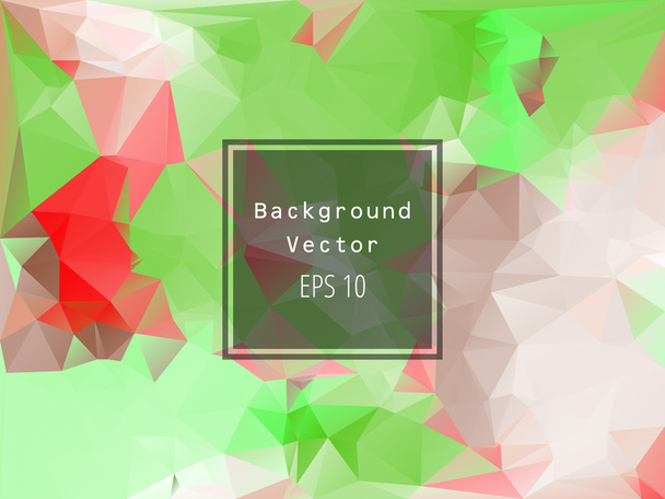 Green polygonal background - Vektor, kép