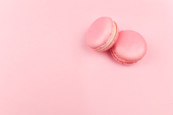 Couple pink macaroons - Фото, зображення