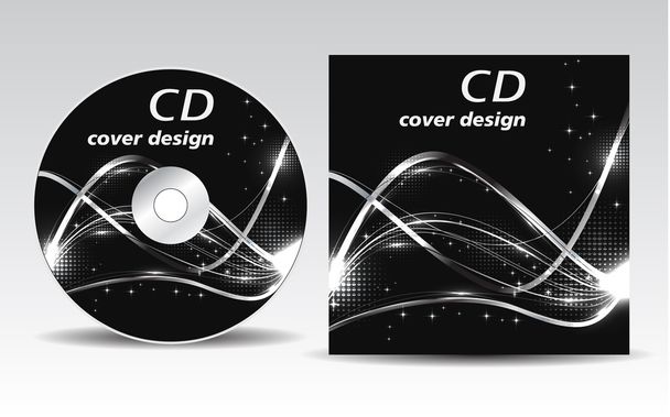 CD cover design - Vector, Image