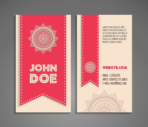 Business card design - Vecteur, image