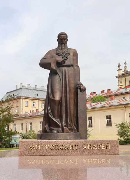Muistomerkki arkkipiispa Andrey Sheptytskyi Lviv, Ukraina - Valokuva, kuva