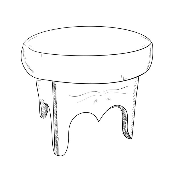 Hand drawn sketch of a chair - Vettoriali, immagini