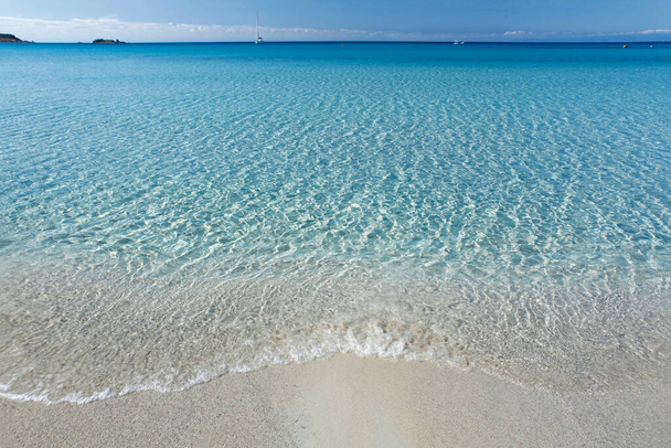 Playa tropical con mar azul
  - Foto, Imagen