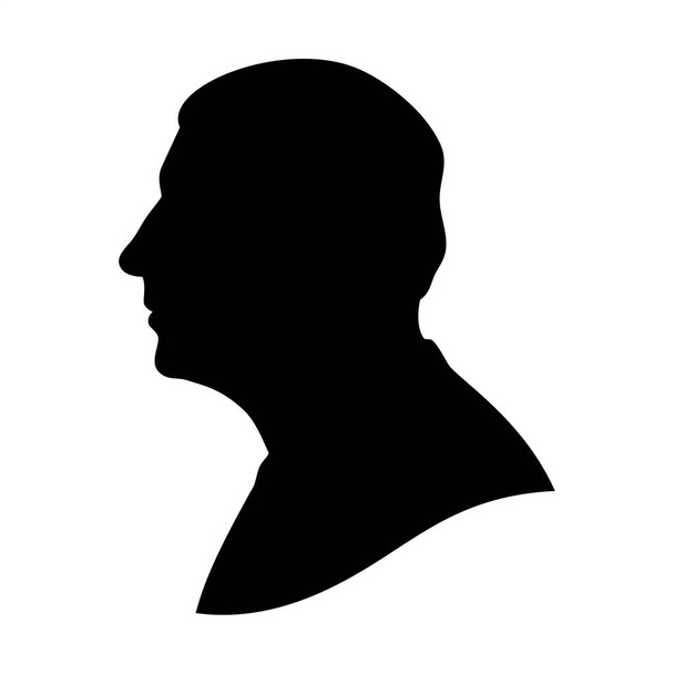 König Karl III. Silhouette. Vektorbild - Vektor, Bild