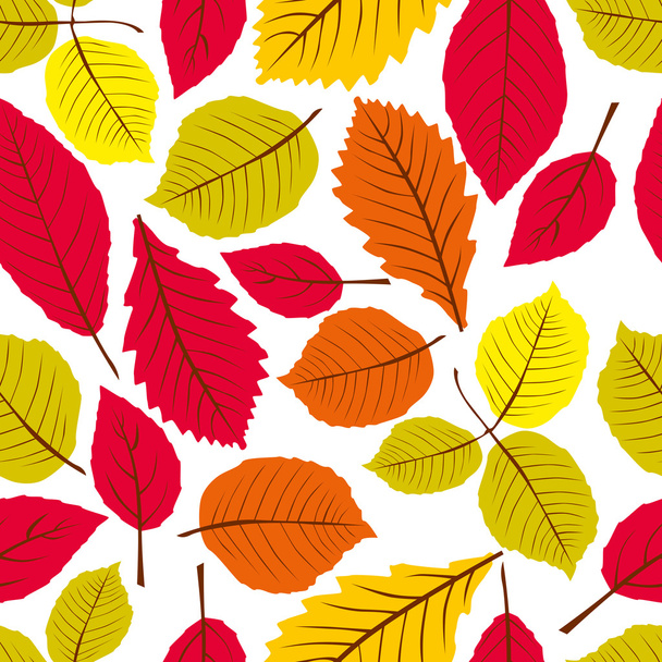 Leaves seamless wallpaper background - Vektör, Görsel