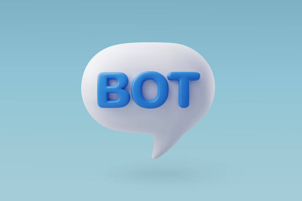 3D Vector Chatbot, υποστήριξη AI στην τεχνολογία και την επιχειρηματική ιδέα. - Διάνυσμα, εικόνα