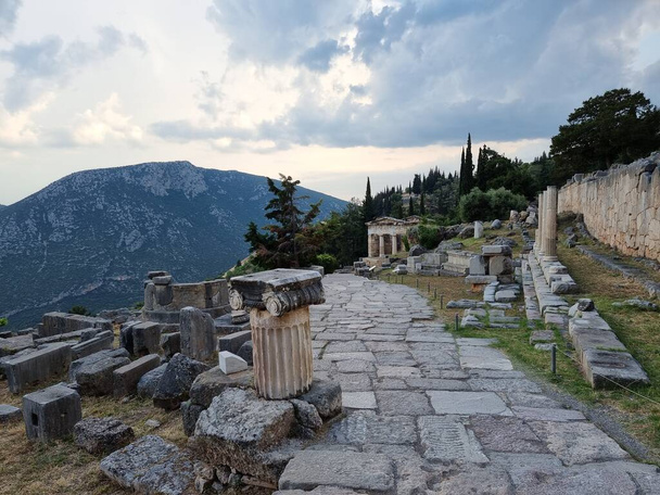 delphi Griekse Atheense schatkist oude Griekse geschiedenis  - Foto, afbeelding