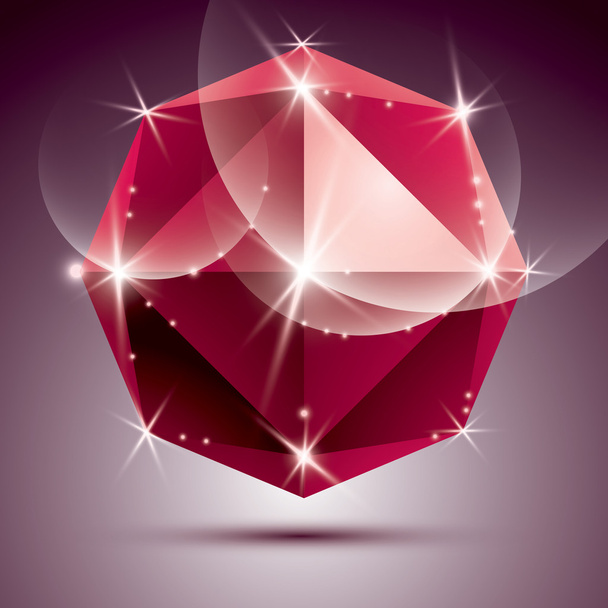 Stylish illustration ruby effect - Vektor, Bild