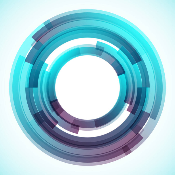 Geometric frame from circles, vector abstract background, wallpaper - Вектор, зображення
