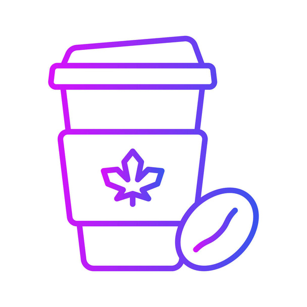 Consiga asimiento en este icono maravillosamente diseñado de taza de café en estilo editable - Vector, Imagen