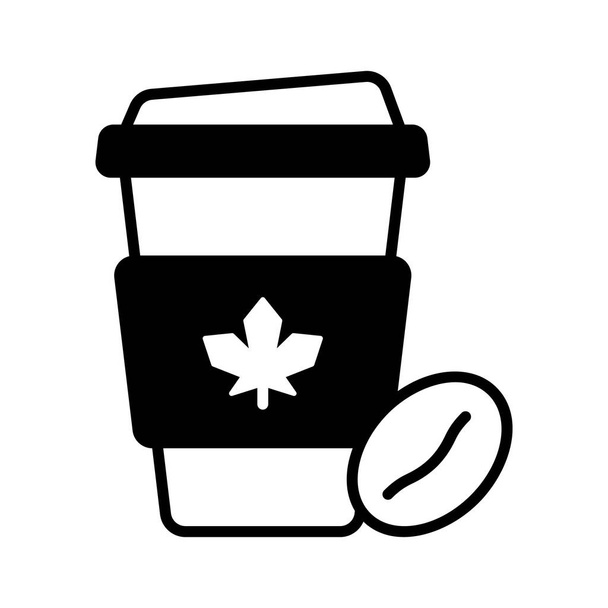 Chyť se této krásně navržené ikony šálku kávy v upravitelném stylu - Vektor, obrázek
