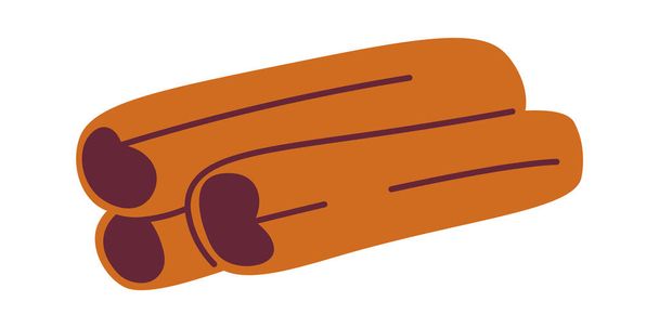 Cinnamon Sticks Spice Vector Illustration - Vector, Imagen