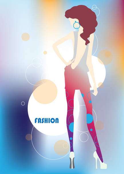Cover an illustration for fashionable magazine of a fashion - Φωτογραφία, εικόνα