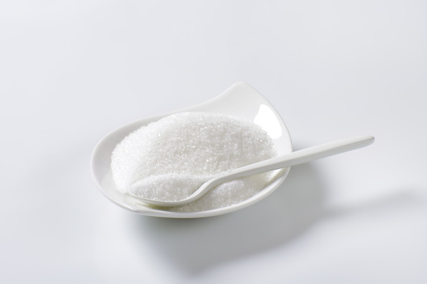 Bowl of granulated sugar - Photo, Image