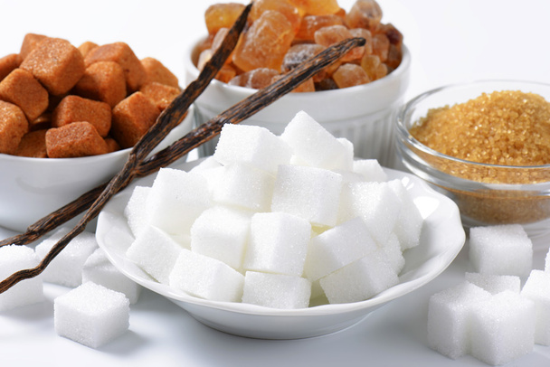 Various types of sugar - Photo, Image