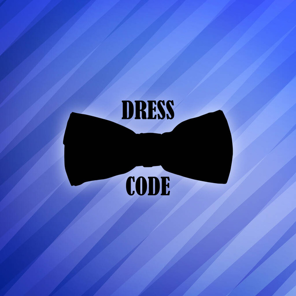 Dress code concept. Black bow tie on abstract background. Business. Lifestyle. Background. - 写真・画像