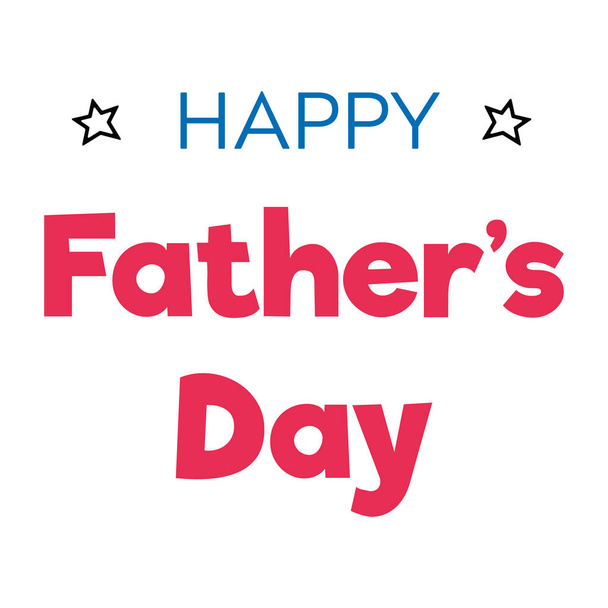 fathers day greeting card - Vecteur, image