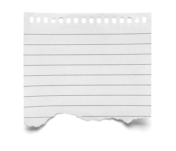 κομμάτι του χαρτί Σημείωση σημειωματάριο - Φωτογραφία, εικόνα