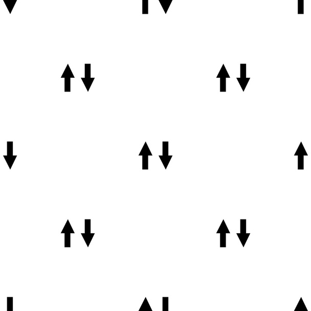 Monochromatic seamless background with arrows - Vector, afbeelding