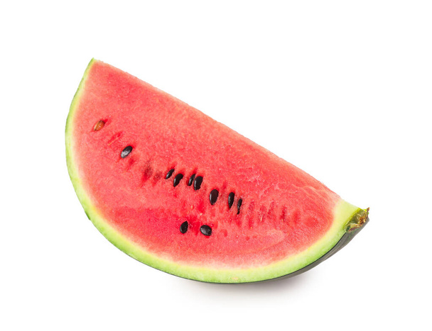 Stück frische Wassermelone auf weißem Hintergrund - Foto, Bild