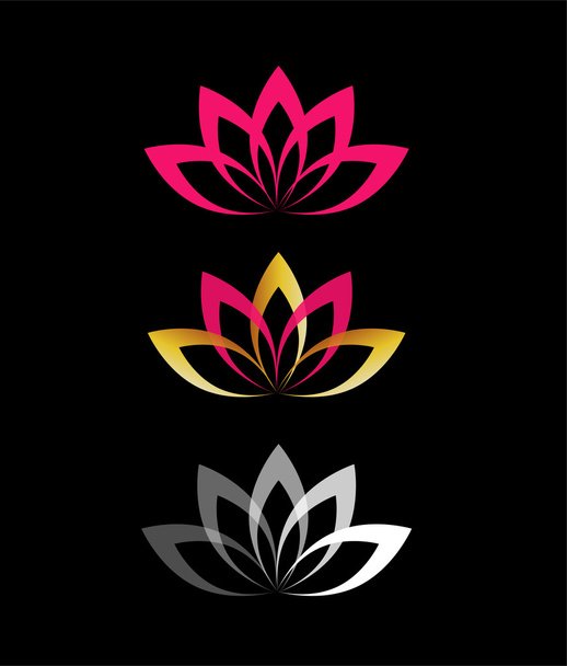 Lotus Flower vector design - Vektor, kép