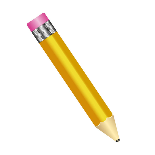 vector illustration. pencil isolated on a light background. - Διάνυσμα, εικόνα