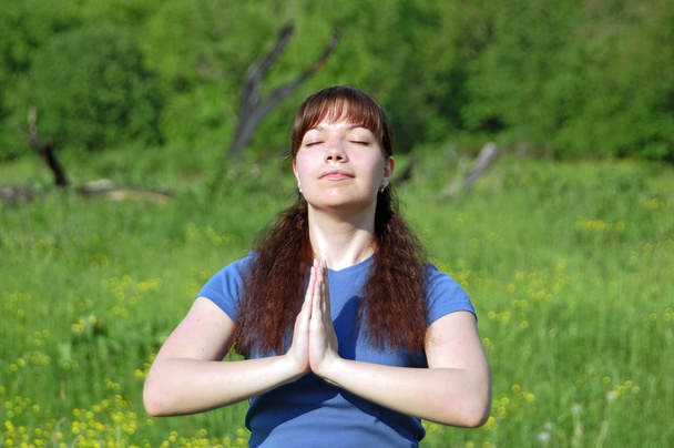 Yoga Kadını - Fotoğraf, Görsel