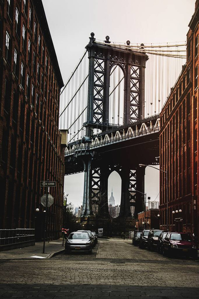 Η Γέφυρα του Μπρούκλιν, Νέα Υόρκη, Ηνωμένες Πολιτείες - Φωτογραφία, εικόνα